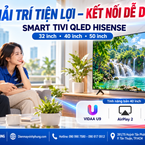 Smart Tivi QLED Hisense FHD 40 inch 40Q5S