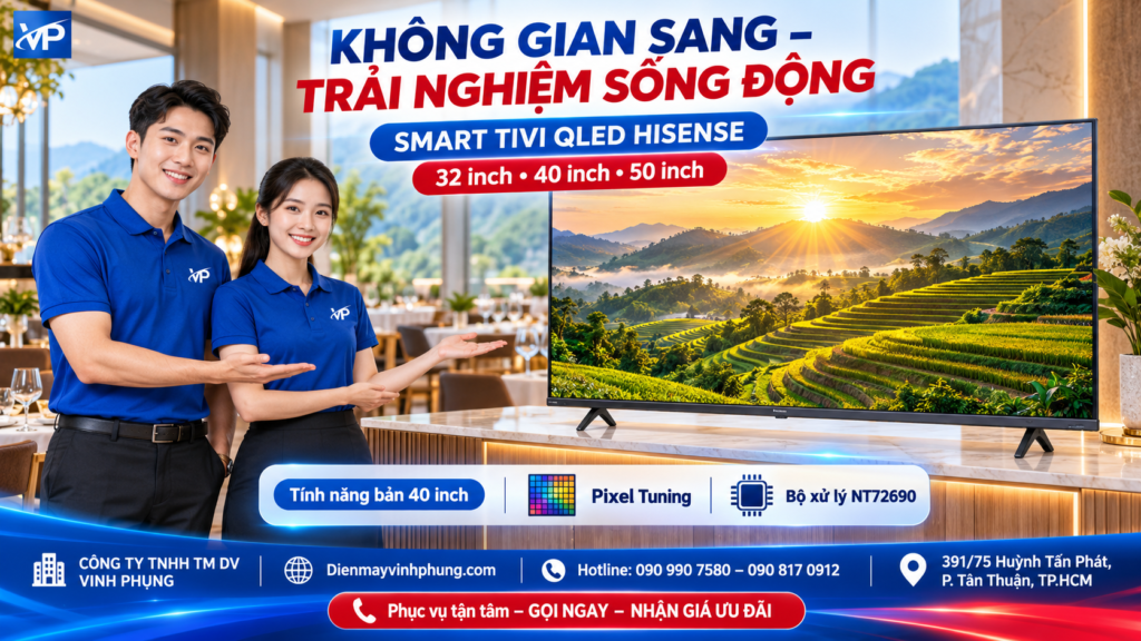 Smart Tivi QLED Hisense FHD 50 inch 50Q5S
