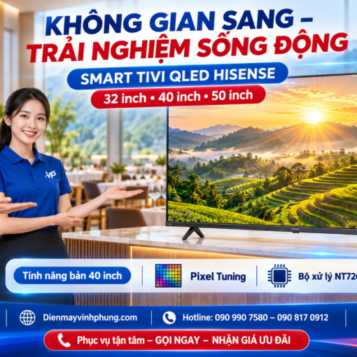 Smart Tivi QLED Hisense FHD 40 inch 40Q5S
