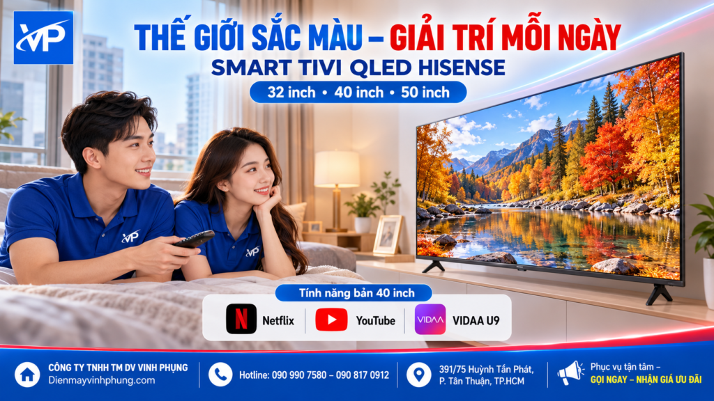 Smart Tivi QLED Hisense FHD 50 inch 50Q5S