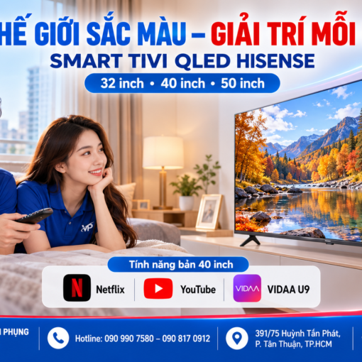 Smart Tivi QLED Hisense FHD 40 inch 40Q5S