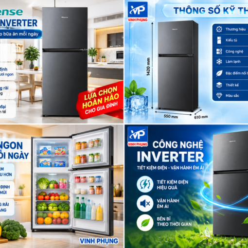 Tủ lạnh Hisense Inverter 205 lít RT201N3ES