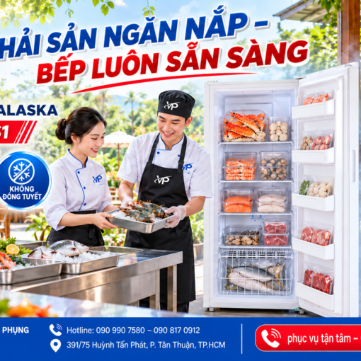 Tủ đông đứng inverter Alaska 310 lít UF-290INAS1