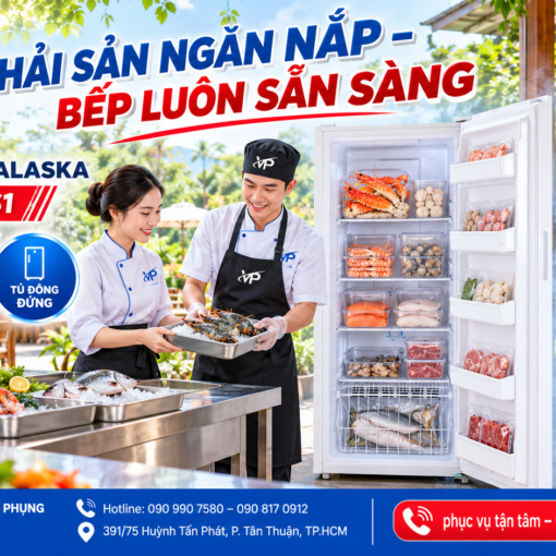 Tủ đông đứng inverter Alaska 415 lít UF-390INAS1