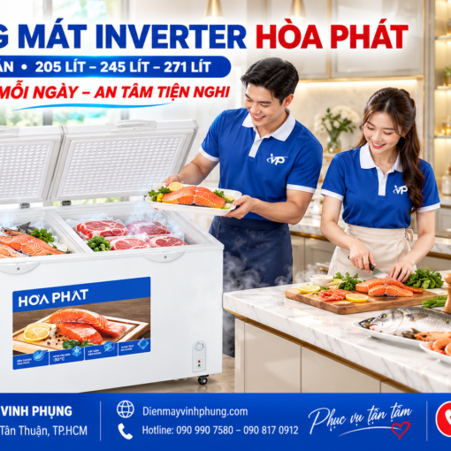 Tủ đông mát Inverter Hòa Phát Inverter 205 lít HPF BD8205