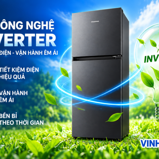 Tủ lạnh Hisense Inverter 205 lít RT256N4EBN