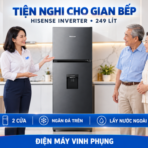 Tủ lạnh Hisense Inverter 249 lít RT251N3AS