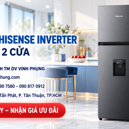 Tủ lạnh Hisense Inverter 249 lít RT251N3AS