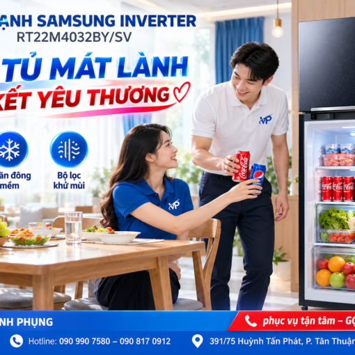 Tủ lạnh Samsung Inverter RT22M4032BY/SV