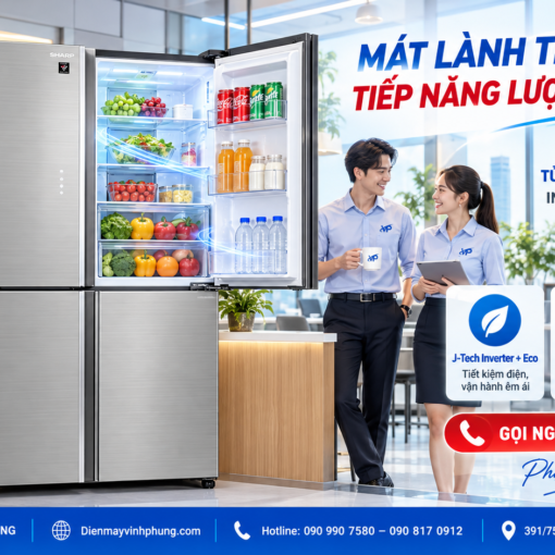 Tủ lạnh Sharp multidoor Inverter 572 lít SJ-FXP650VG-SL 8 Tủ lạnh Sharp multidoor Inverter 572 lít SJ-FXP650VG-SL