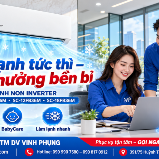 Máy Lạnh Casper 9000 BTU 1 chiều SC-09FB36M 7 Máy Lạnh Casper 9000 BTU 1 chiều SC-09FB36M