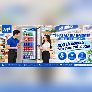 Tủ mát Alaska inverter 300 lít SC-300INAW1