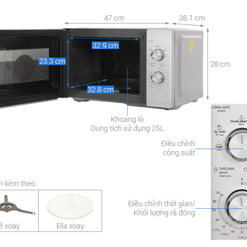Lò vi sóng Toshiba MW3-MM25PE(SV) 25 lít