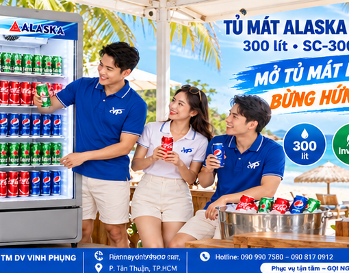Tủ mát Alaska inverter 300 lít SC-300INAW1