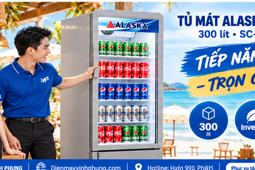 Tủ mát Alaska inverter 300 lít SC-300INAW1